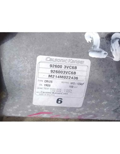 COMPRESOR AIRE ACONDICIONADO NISSAN PULSAR...