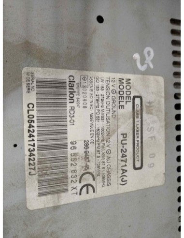 SISTEMA AUDIO / RADIO CD CITROEN C3 - 106638