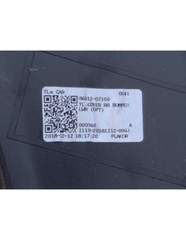 SPOILER PARAGOLPES TRASERO HYUNDAI TUCSON (TL)...