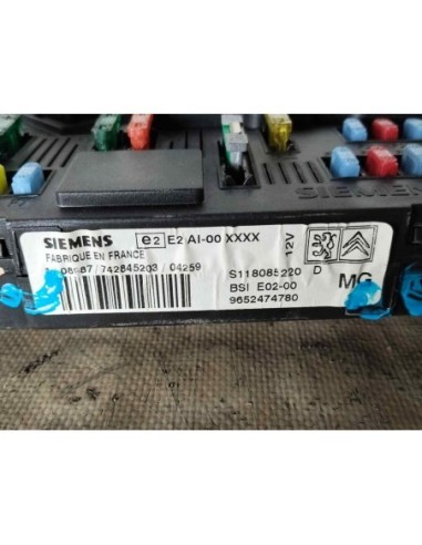 CAJA RELES / FUSIBLES PEUGEOT 206 - 249674