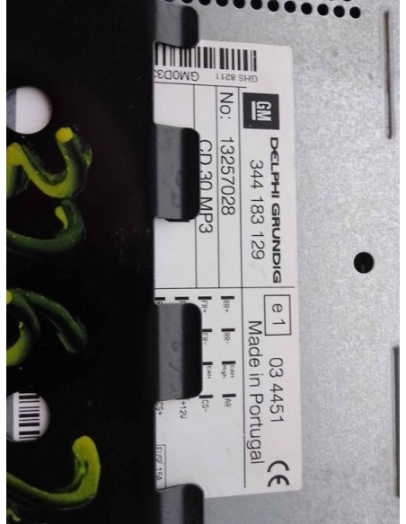 SISTEMA AUDIO / RADIO CD OPEL CORSA D - 144984