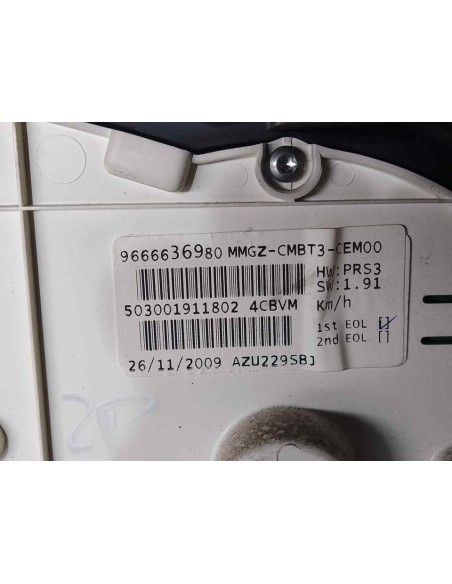 CUADRO INSTRUMENTOS PEUGEOT 206 + - 262013