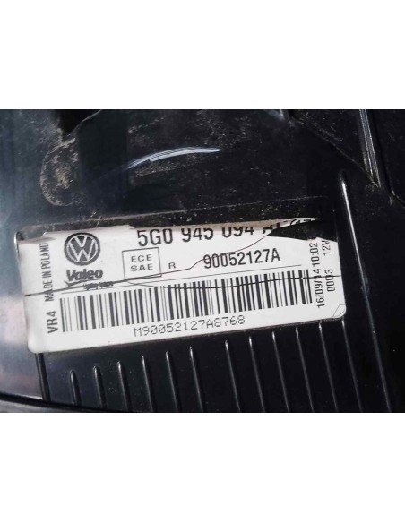 PILOTO TRASERO DERECHO INTERIOR VOLKSWAGEN GOLF VII (5G1/BE1) - 261219