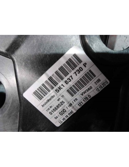ELEVALUNAS DELANTERO DERECHO VOLKSWAGEN GOLF VI (5K1)(10 2008) - 205857