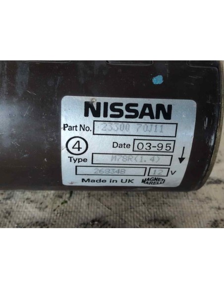 MOTOR ARRANQUE NISSAN PRIMERA BERL / TRAVELLER (P10/W10) - 256689
