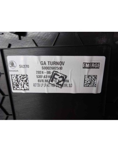 GUARNECIDO PUERTA DELANTERA IZQUIERDA SKODA...