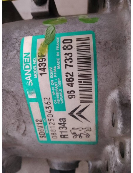 COMPRESOR AIRE ACONDICIONADO CITROEN C3 PLURIEL - 105850