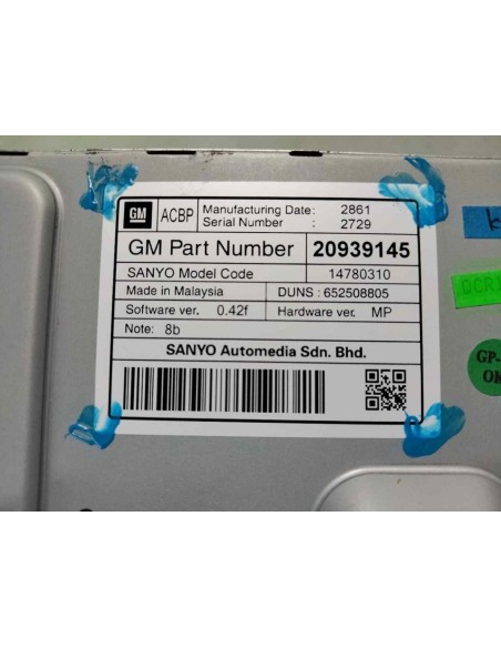 PANTALLA MULTIFUNCION OPEL INSIGNIA BERLINA - 163457