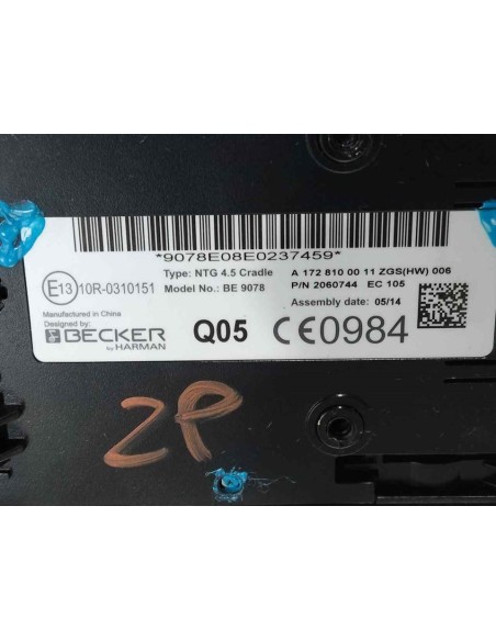 SISTEMA NAVEGACION GPS MERCEDES-BENZ CLASE A (BM 176) - 265356