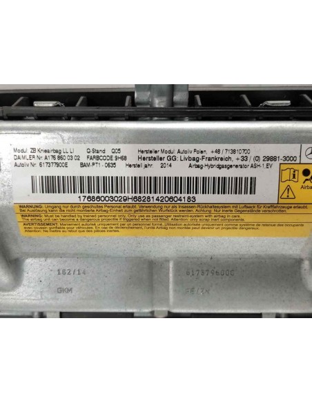 AIRBAG DELANTERO IZQUIERDO DE PIE MERCEDES-BENZ CLASE A (BM 176) - 265361