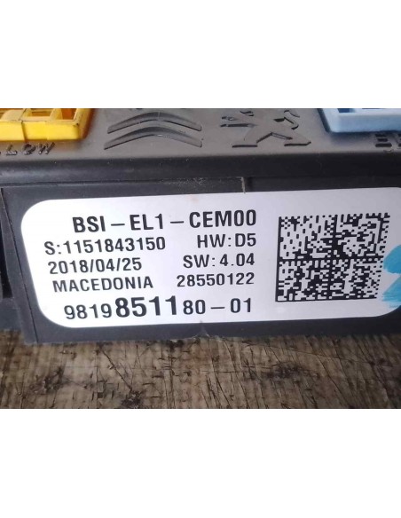 CAJA RELES / FUSIBLES CITROEN C3 - 245509