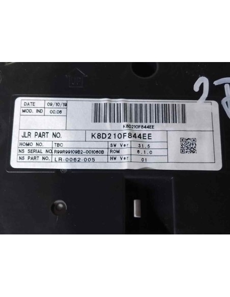 CUADRO INSTRUMENTOS LAND ROVER RANGE ROVER EVOQUE - 263010