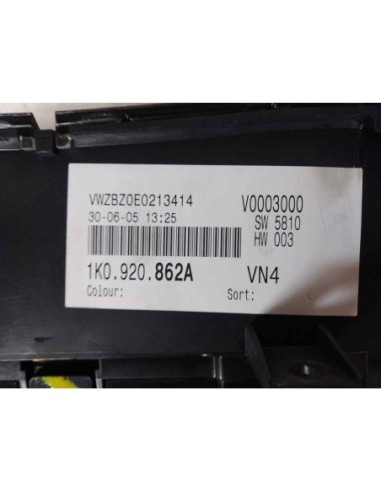 CUADRO INSTRUMENTOS VOLKSWAGEN GOLF V (1K1)(10...