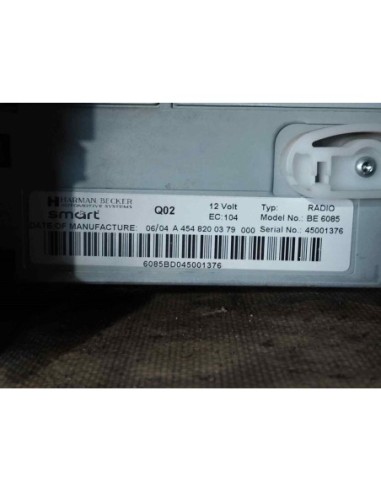 SISTEMA AUDIO / RADIO CD SMART FORFOUR - 256970
