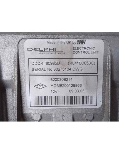 CENTRALITA MOTOR UCE NISSAN ALMERA (N16/E) -...