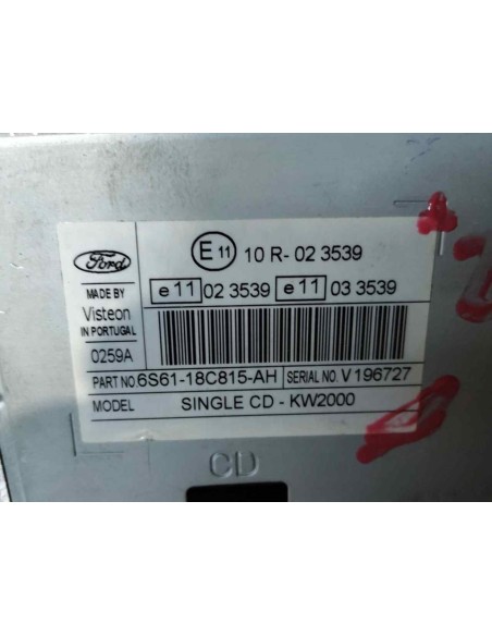 SISTEMA AUDIO / RADIO CD FORD FIESTA (CBK) - 255696