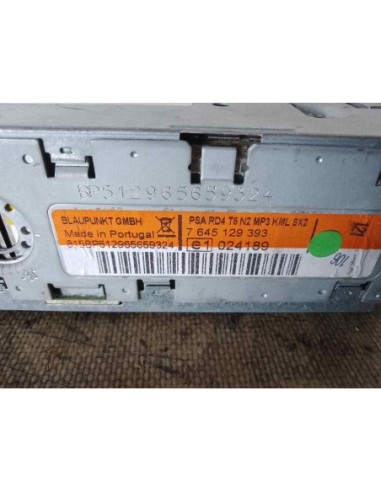 SISTEMA AUDIO / RADIO CD CITROEN C8 - 203254