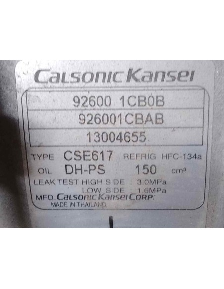 COMPRESOR AIRE ACONDICIONADO INFINITI Q60 CABRIO - 233835