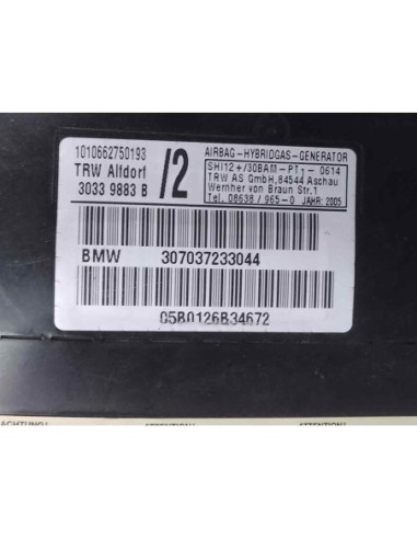 AIRBAG LATERAL IZQUIERDO BMW SERIE 3 COUPE...