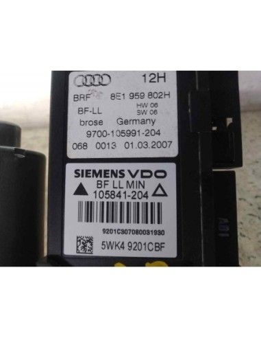 MOTOR ELEVALUNAS DELANTERO DERECHO AUDI A4...