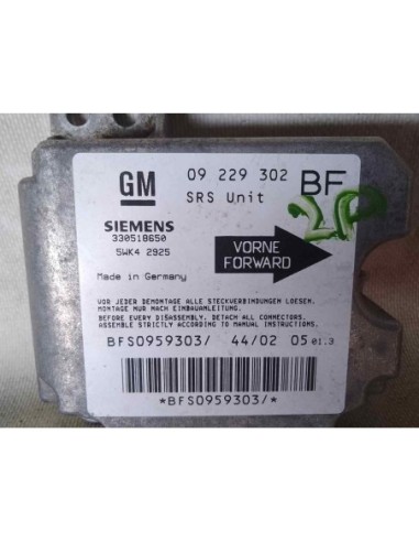 CENTRALITA AIRBAG OPEL ASTRA G CARAVAN - 249009