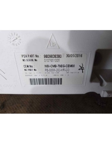 CUADRO INSTRUMENTOS PEUGEOT 308 - 211073