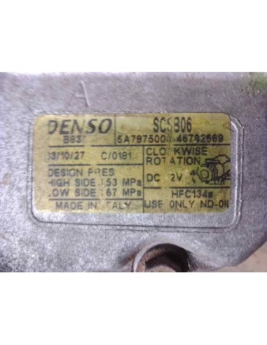 COMPRESOR AIRE ACONDICIONADO FIAT II PUNTO...