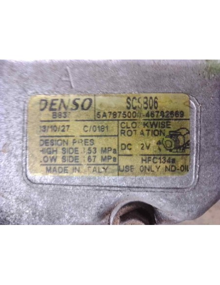 COMPRESOR AIRE ACONDICIONADO FIAT II PUNTO (188) BERLINA - 247317