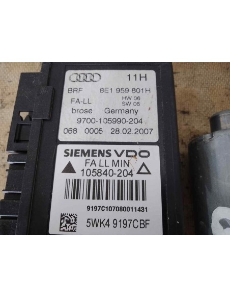 MOTOR ELEVALUNAS DELANTERO IZQUIERDO AUDI A4 BERLINA (8E) - 211895