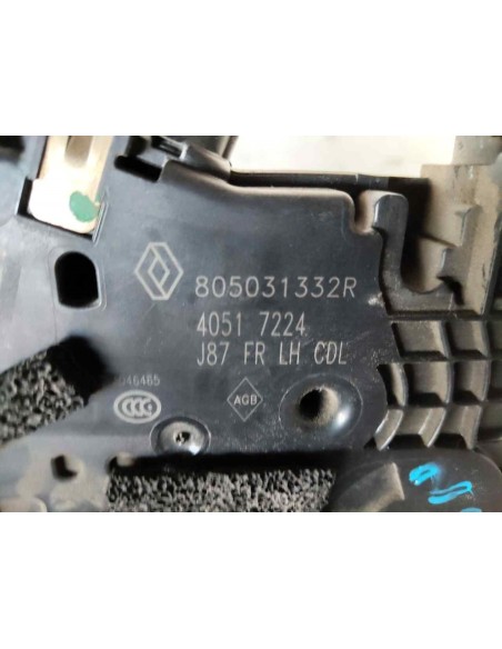 CERRADURA PUERTA DELANTERA IZQUIERDA RENAULT CAPTUR I - 236460