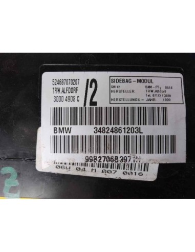 AIRBAG LATERAL DERECHO BMW SERIE 3 BERLINA...