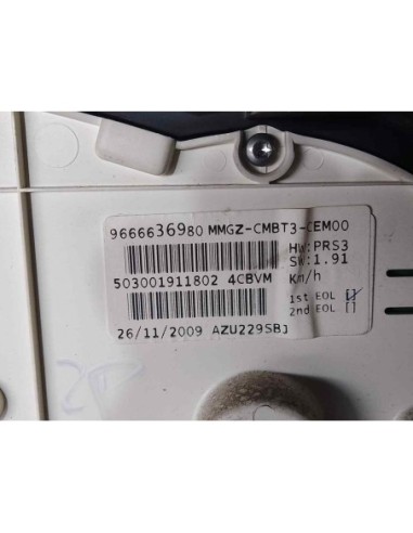 CUADRO INSTRUMENTOS PEUGEOT 206 + - 262013