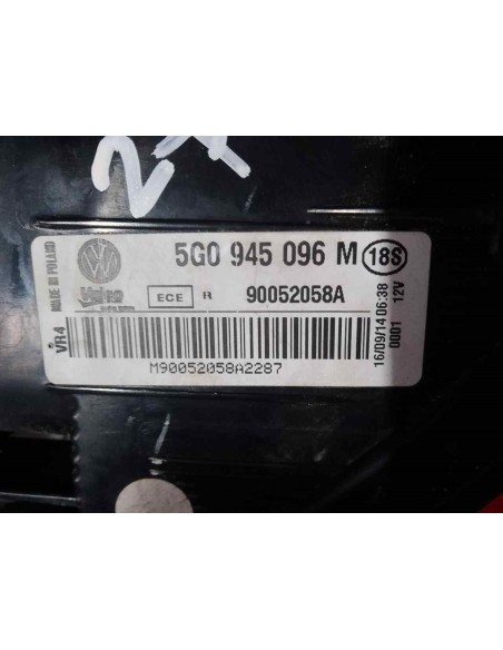 PILOTO TRASERO DERECHO VOLKSWAGEN GOLF VII (5G1/BE1) - 260969