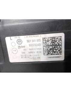 FARO IZQUIERDO VOLKSWAGEN GOLF VII (5G1/BE1) - 260942 2