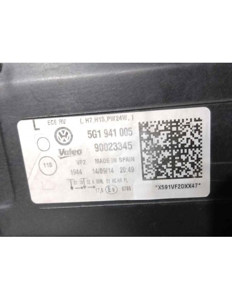 FARO IZQUIERDO VOLKSWAGEN GOLF VII (5G1/BE1) - 260942