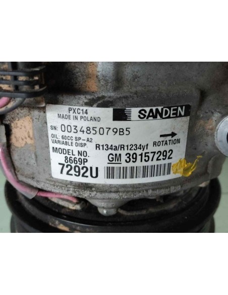 COMPRESOR AIRE ACONDICIONADO OPEL ASTRA K BERLINA 5P - 257272