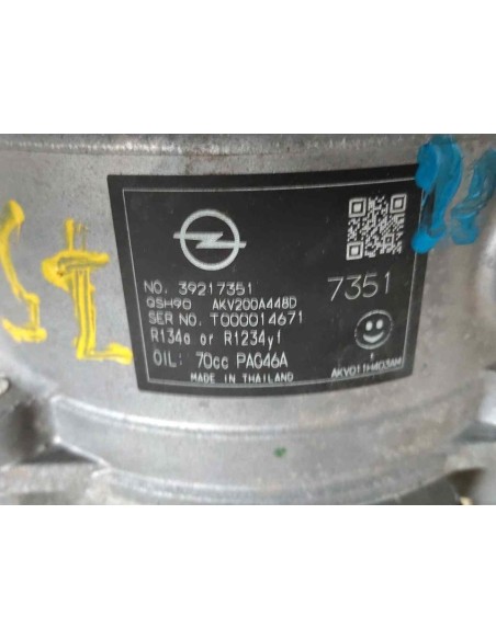 COMPRESOR AIRE ACONDICIONADO OPEL ASTRA K SPORTS TOURER - 215332
