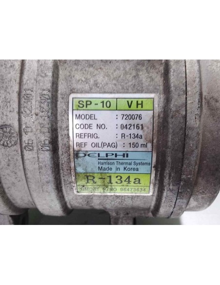 COMPRESOR AIRE ACONDICIONADO CHEVROLET KALOS - 209686