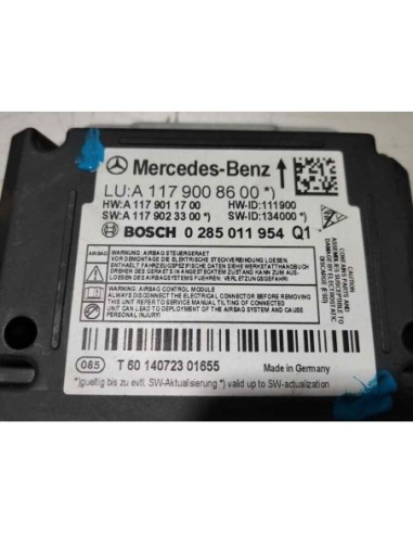 KIT AIRBAG MERCEDES-BENZ CLASE A (BM 176) - 262180