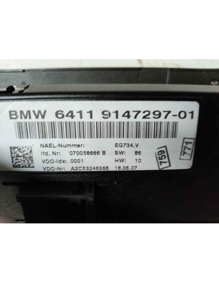 MANDO CALEFACCION / AIRE ACONDICIONADO BMW SERIE 3 COUPE (E92) - 256294
