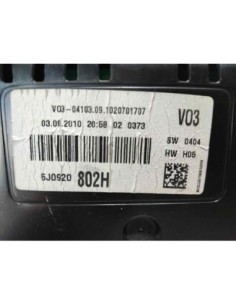 CUADRO INSTRUMENTOS SEAT IBIZA BERLINA (6J5) - 261443 2