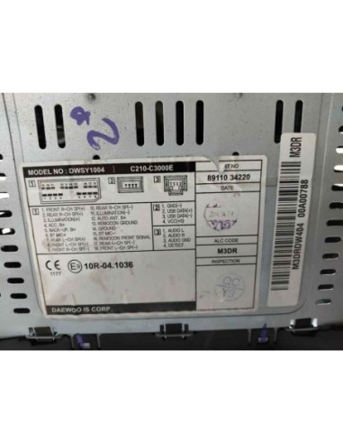 SISTEMA AUDIO / RADIO CD SSANGYONG KORANDO -...