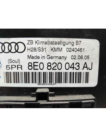 MANDO CLIMATIZADOR AUDI A4 BERLINA (8E) - 144564