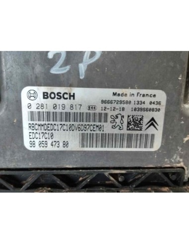 CENTRALITA MOTOR UCE PEUGEOT PARTNER TEPEE -...