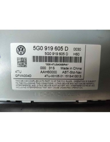 PANTALLA MULTIFUNCION VOLKSWAGEN GOLF SPORTSVAN...