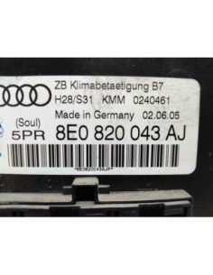 MANDO CLIMATIZADOR AUDI A4 BERLINA (8E) - 144564 2
