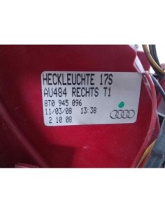 PILOTO TRASERO DERECHO AUDI A5 COUPE (8T) - 195555 2