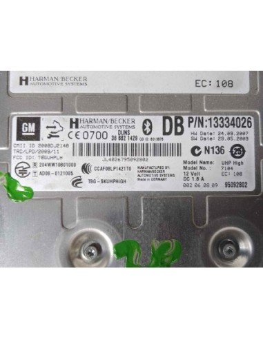 MODULO ELECTRONICO OPEL INSIGNIA BERLINA - 120383