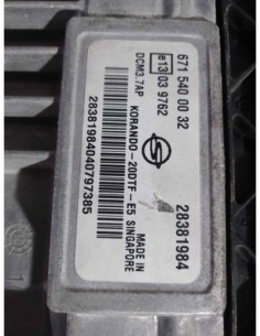 CENTRALITA MOTOR UCE SSANGYONG KORANDO - 134151 2