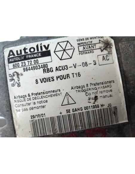 CENTRALITA AIRBAG PEUGEOT 206 CC CABRIO-COUPÉ - 265020